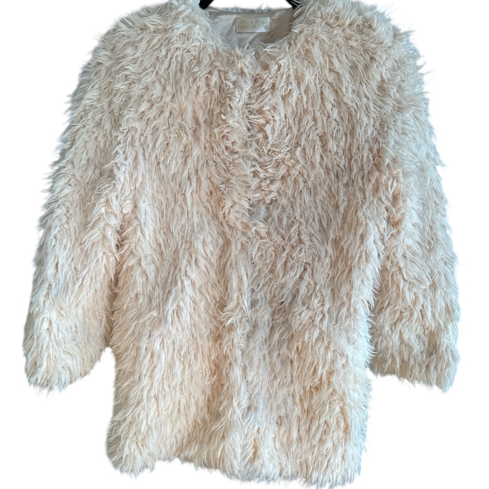 Fabulous Furs Ivory Teddy Jacket Ivory Size Large